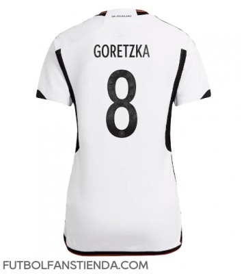 Alemania Leon Goretzka #8 Primera Equipación Mujer Mundial 2022 Manga Corta